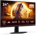 AOC Gaming 24G4HRE - Monitor Full HD de 24 pulgadas, 200 Hz, 1 ms, S-Sync, HDR10 (1920 x 1080, 2x HDMI 2.0, DisplayPort 1.4) Negro-Rojo