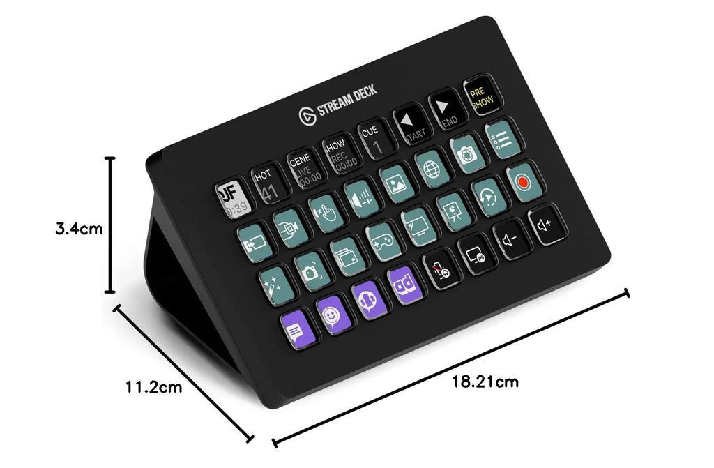 Elgato Stream Deck XL, controlador de estudio, 32 teclas, acciones ilimitadas, integraciones, retroalimentación visual, Mac/PC