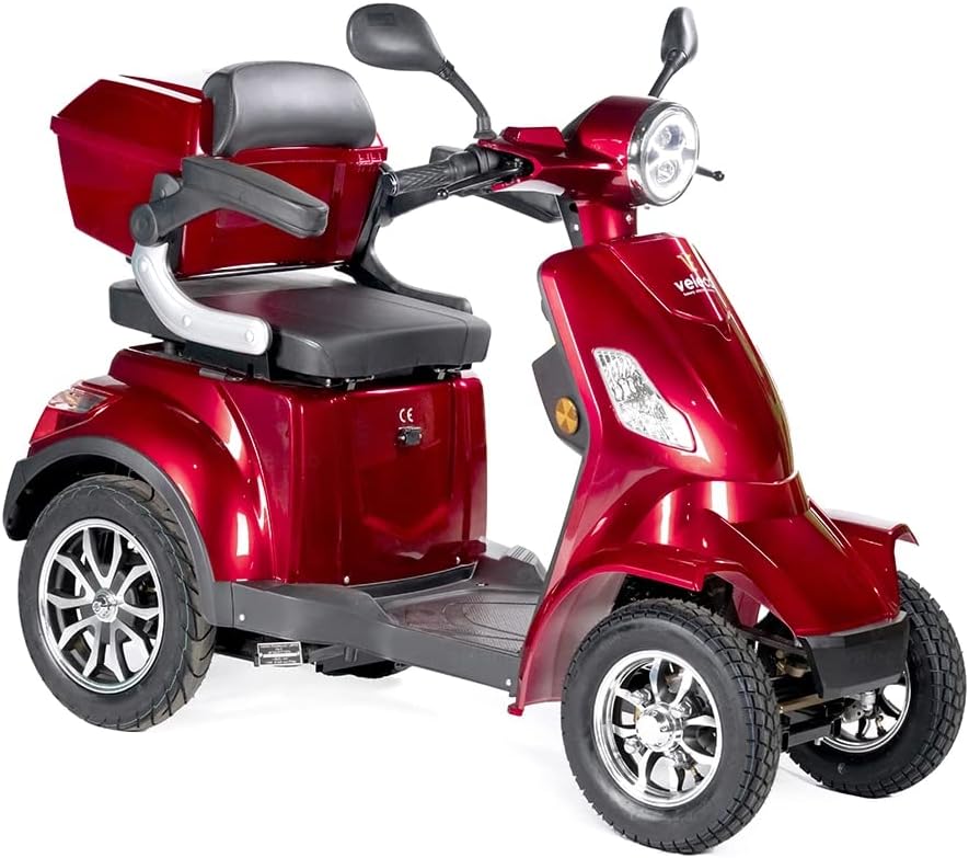 VELECO Scooter eléctrico para personas mayores de 4 ruedas 1000W FASTER