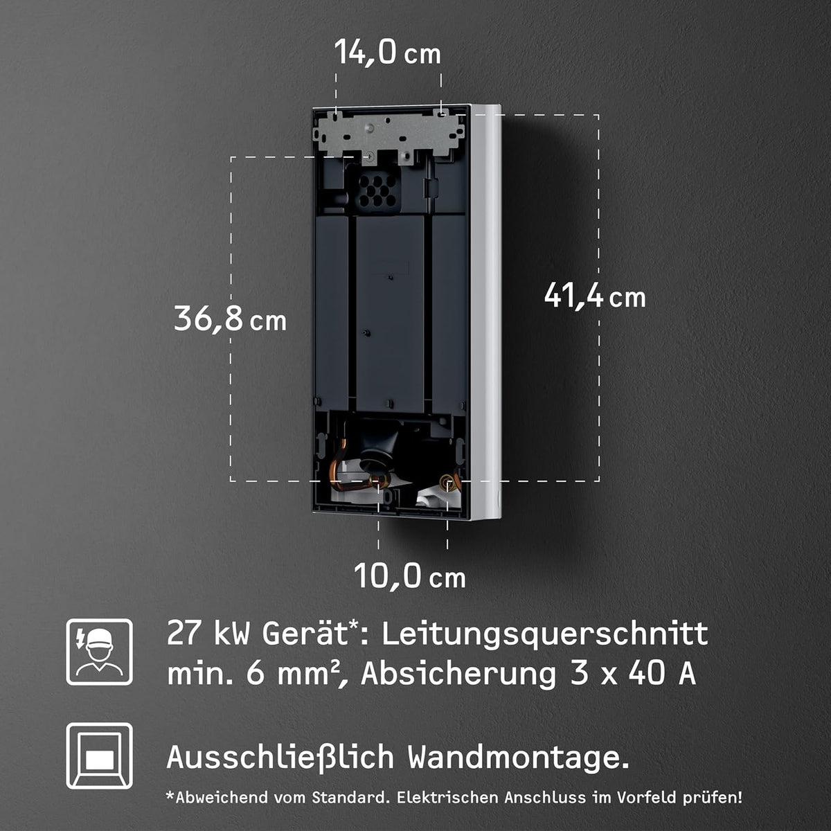 STIEBEL ELTRON Calentador de agua instantáneo electrónico de última generación DHB 27 ST Trend, especialmente eficiente energéticamente gracias a la tecnología 3i, selección de temperatura con precisión de grado, 204203