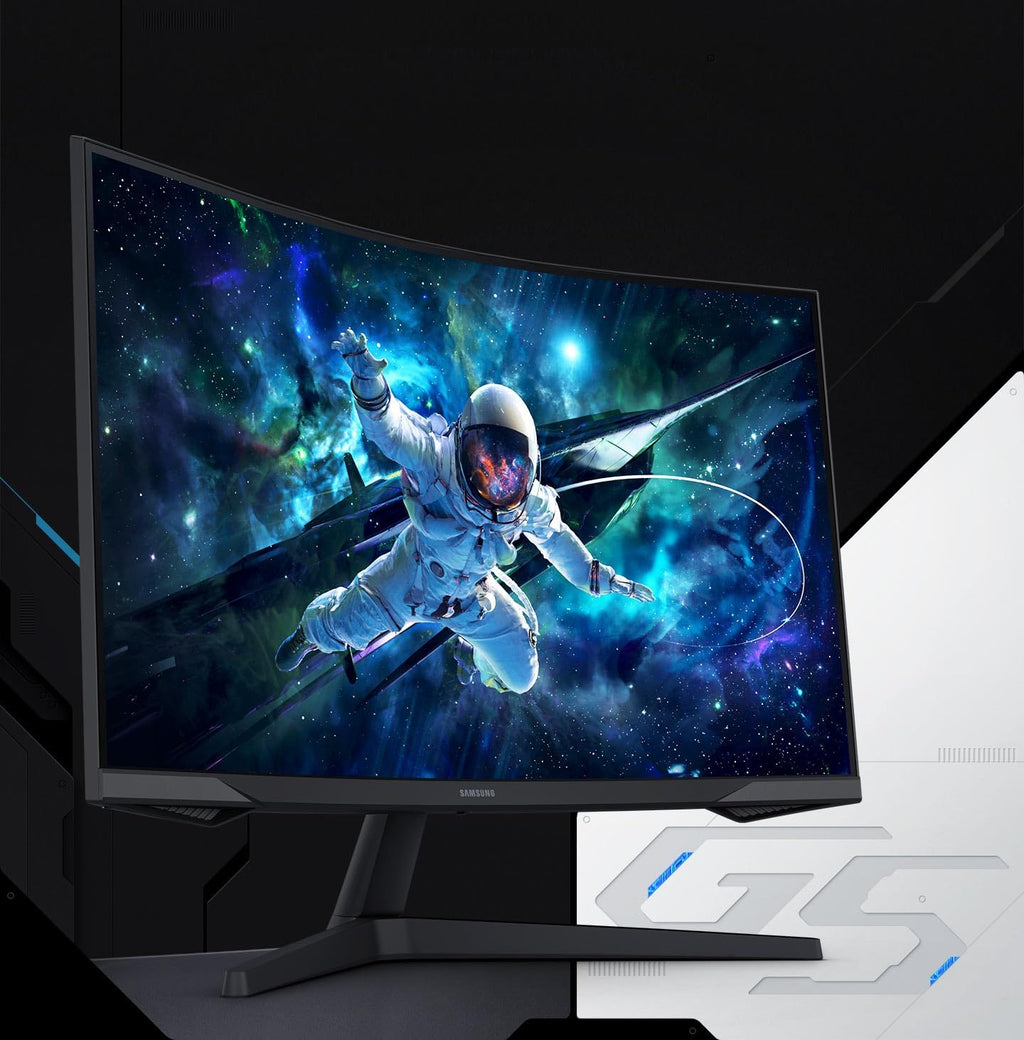 Monitor Samsung Odyssey G55C 27'', 165Hz, 1ms, Panel VA curvo 1000R, QHD: 2560x1440, 2500:1, HDR10, AMD FreeSync, Auto Source Switch+, soporte ajustable, DisplayPort, HDMI