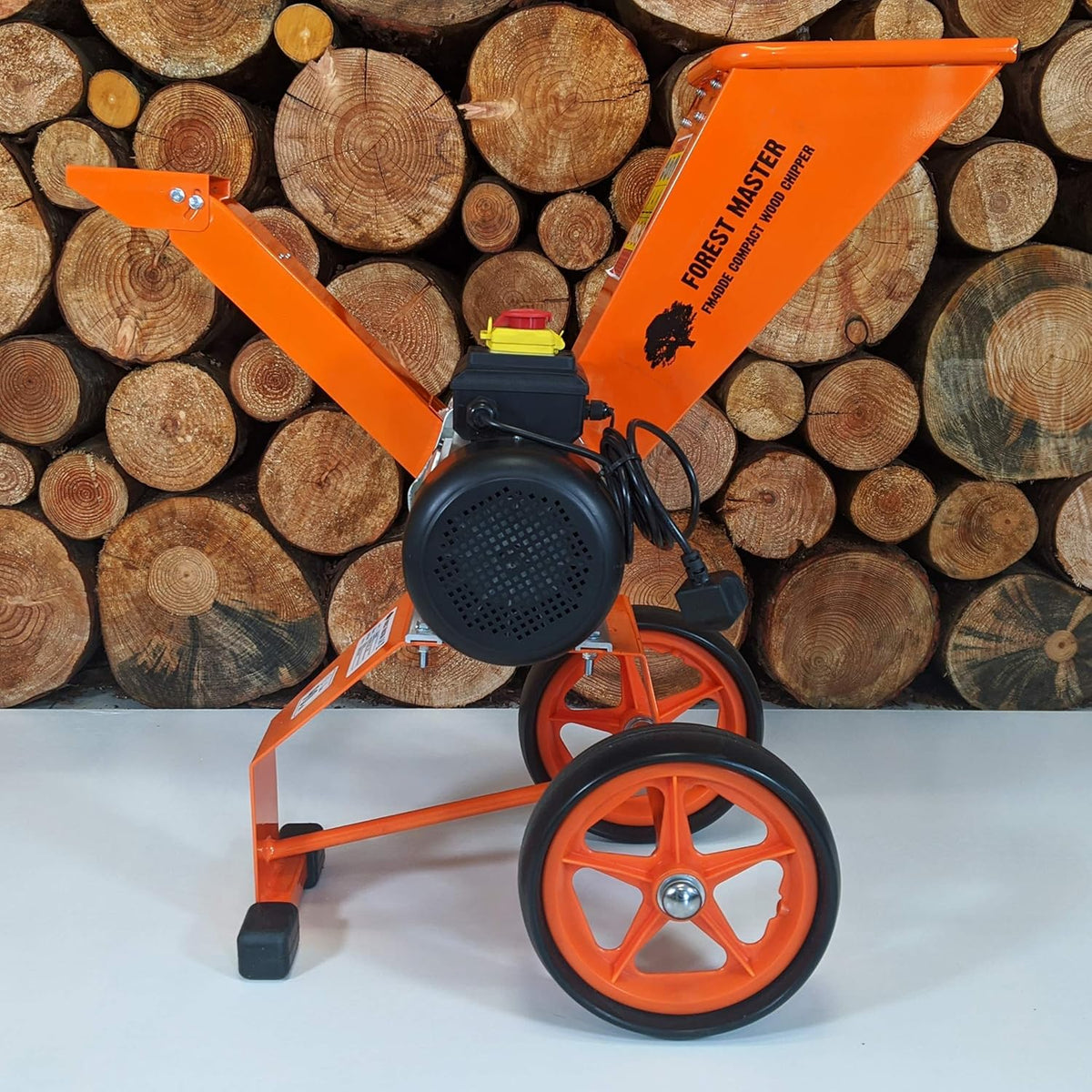 Trituradora Forest Master 2800 vatios 4 CV AST para hojas y madera, trituradora de jardín, biotrituradora eléctrica