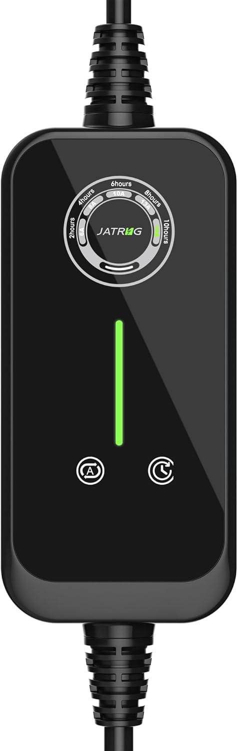 Oryxearth JATRHG Cargador EV de 3,6 kW Tipo 2 16 A, cable de 5 m, portátil y monofásico - Estación de carga para coches eléctricos (P1 3,6 kW 5 m)