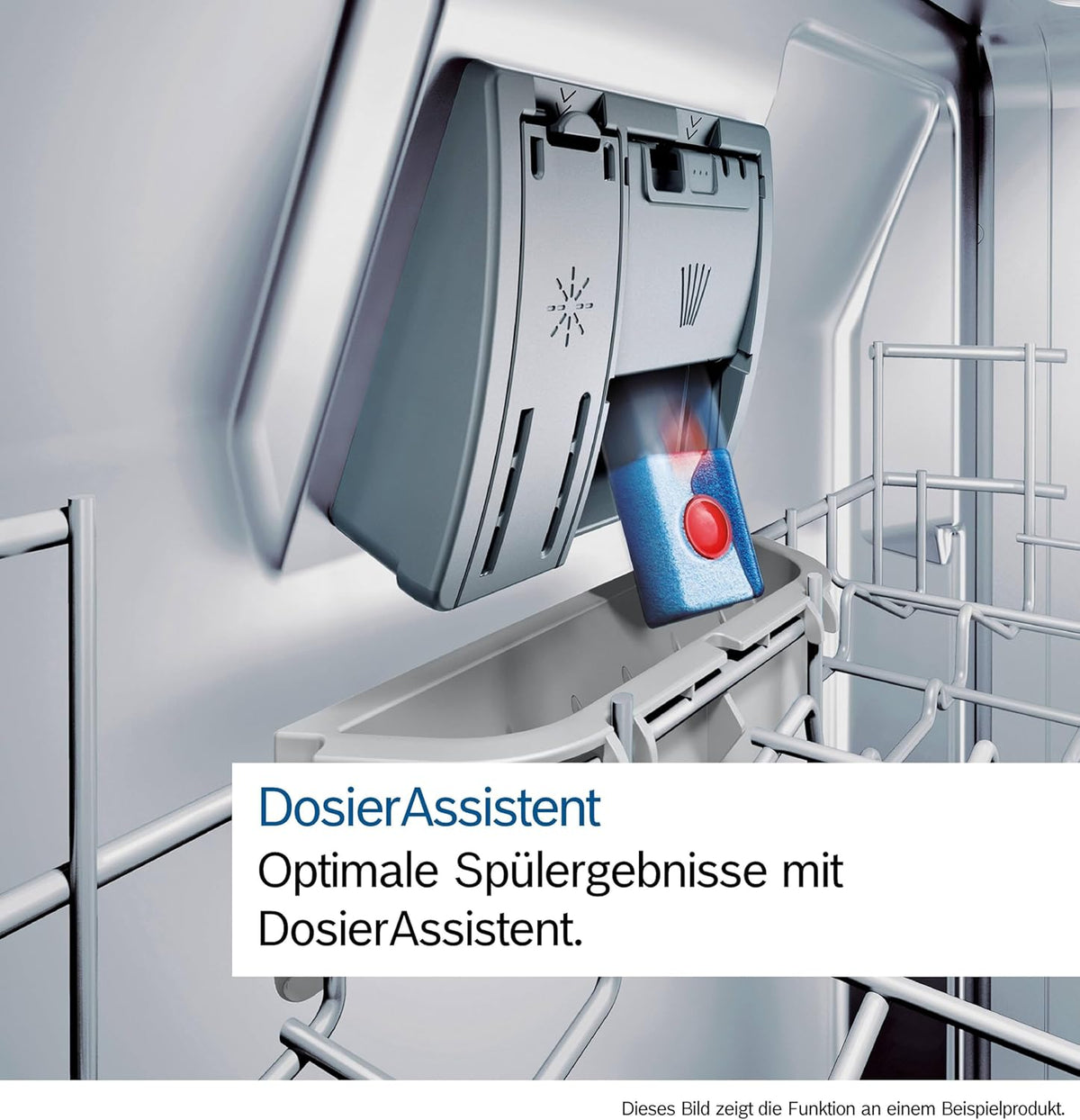 Bosch SPV2HMX42E, Serie 2, lavavajillas inteligente totalmente integrable, 45 cm de ancho, tercera bandeja para cubiertos, secado extra con solo pulsar un botón, cesta superior regulable en altura, motor silencioso y eficiente, con aquaStop