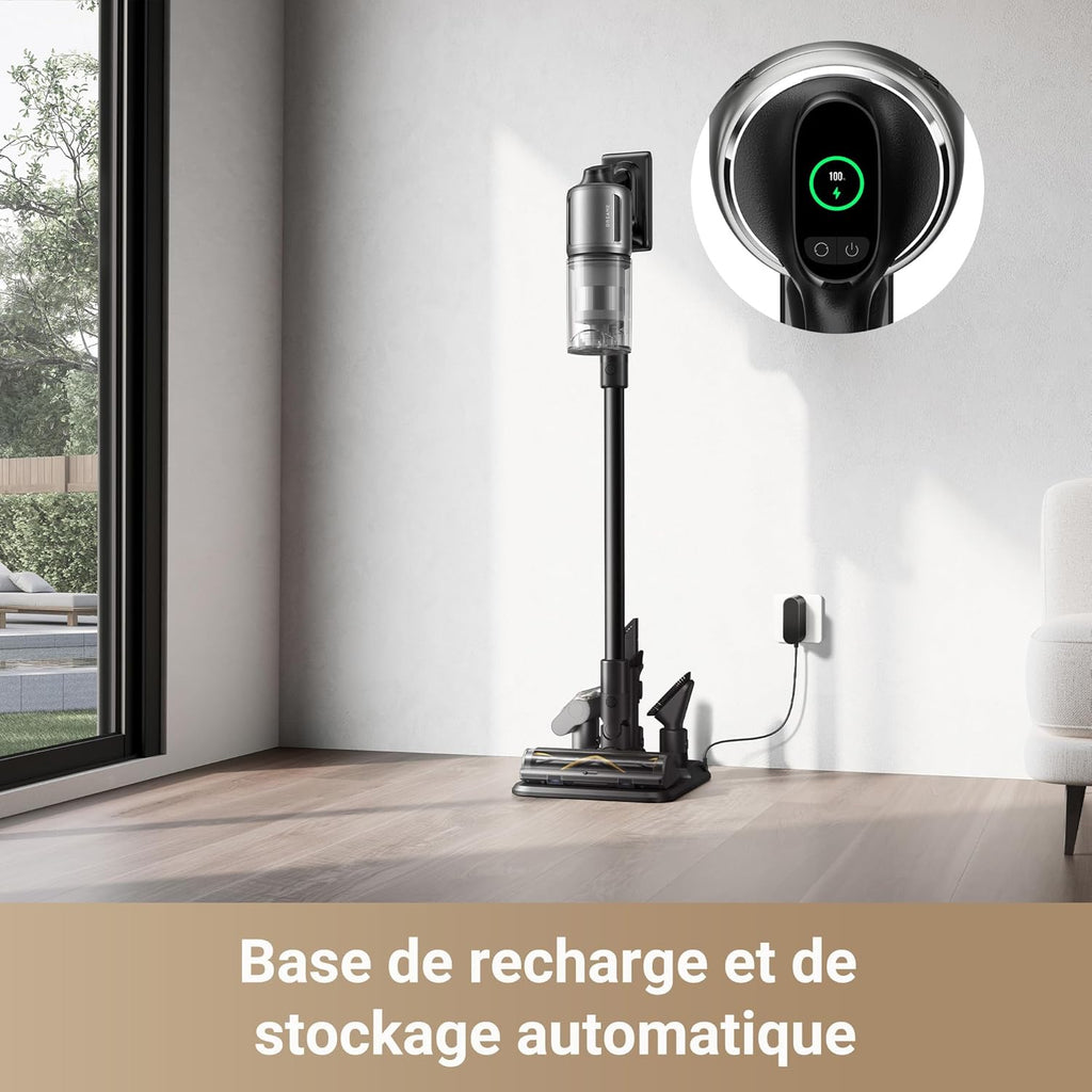 Aspiradora escoba inalámbrica Dreame Z30, 28 000 PA / 310 AW, motor de alta velocidad, autonomía de 90 min, filtro HEPA H14, tecnología de detección de polvo, eliminación de pelo de mascotas