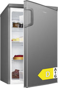 Refrigerador Bomann® sin congelador | Clase energética D | 85cm | silencioso 39dB | 3 estantes | puerta reversible | 133L | frigorífico pequeño con cajón para verduras | frigorífico estándar | VS 2195.1 inox