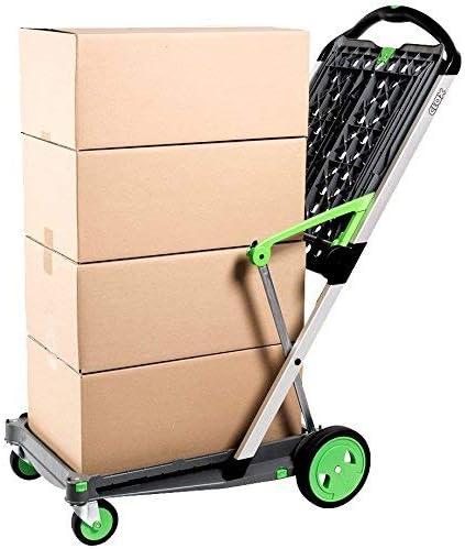 Carros plegables, funcionales y versátiles | Carro plegable móvil | Carrito de la compra con caja de almacenamiento (negro)