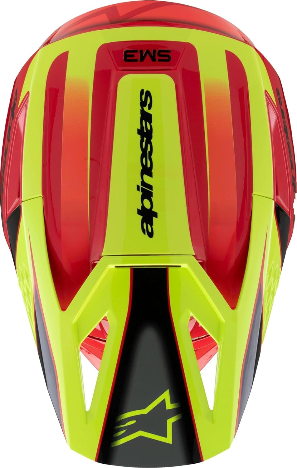 Casco de motocross Alpinestars S-M3 Fray, rojo/amarillo, L (59/60)