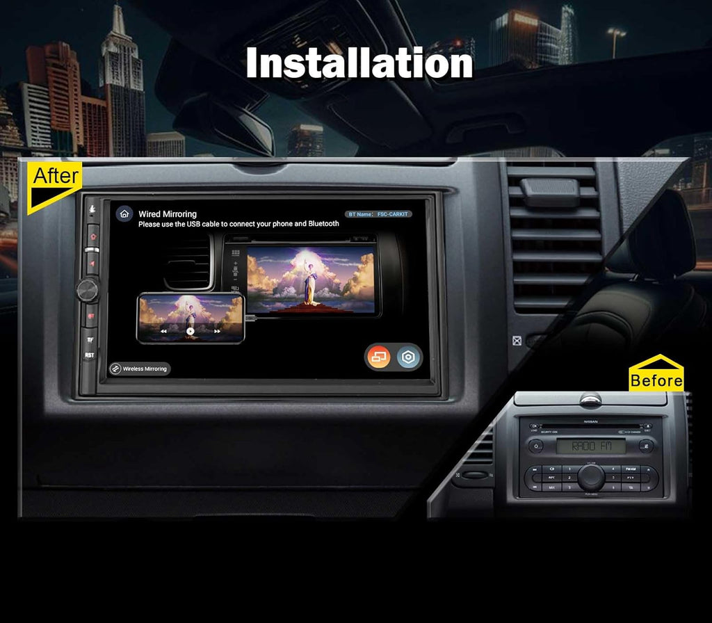 Autoradio Erisin Qualcomm 8 núcleos 8GB+128GB Android 14 Universal 2Din GPS 7 pulgadas estéreo pantalla táctil Bluetooth 5.1 inalámbrico CarPlay Android Auto DAB+ AM FM Radio IPS RDS DSP WiFi 4G TPMS OBD TNT