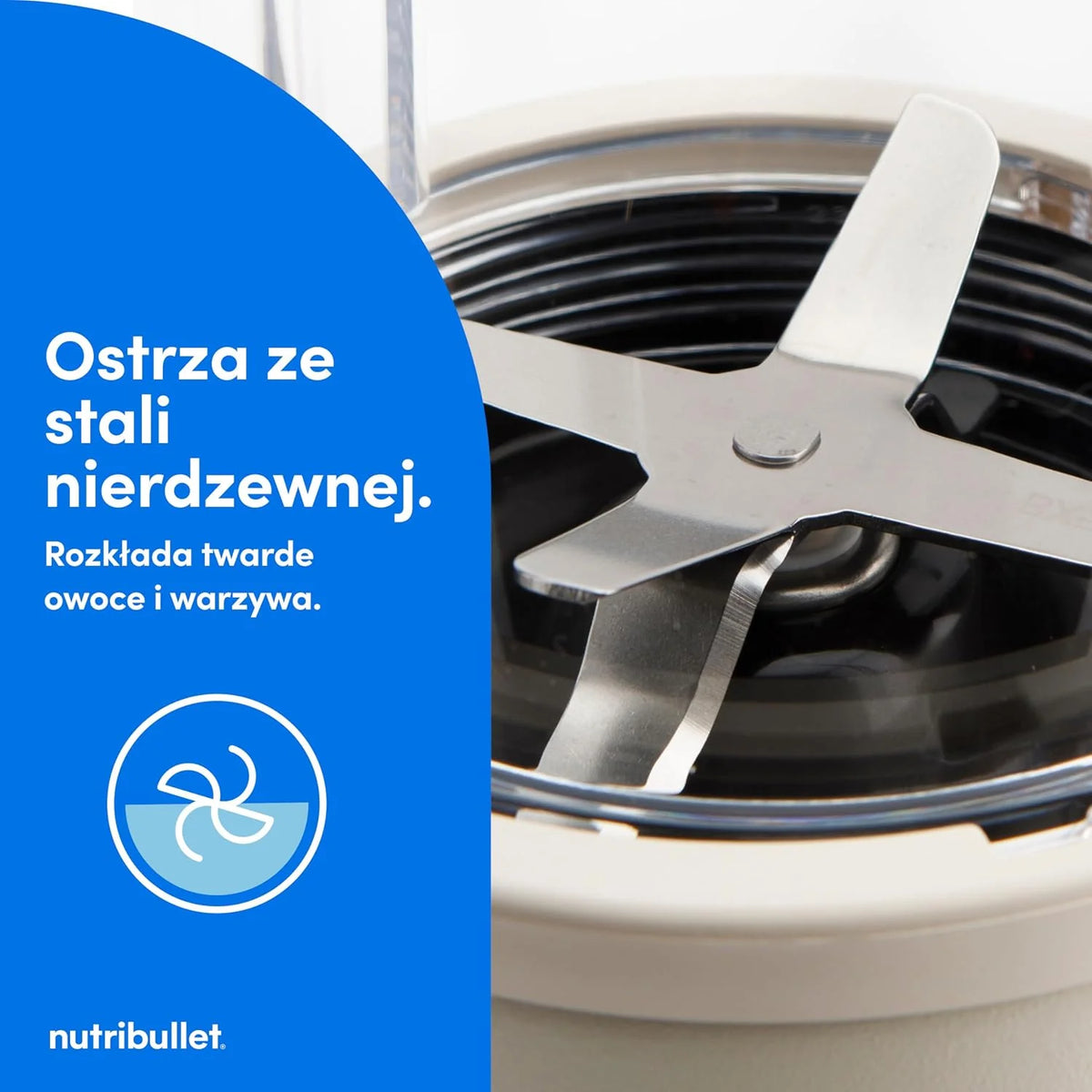 Nutribullet Pro 900 - Wielofunkcyjny Blender, Robienie Smoothie, Ekstraktor do Owoców i Warzyw, Kompaktowa Konstrukcja, Łatwy w Użyciu, Szybkie Czyszczenie, 900W, Mineralny Gołębi Szary (NB904MASN)