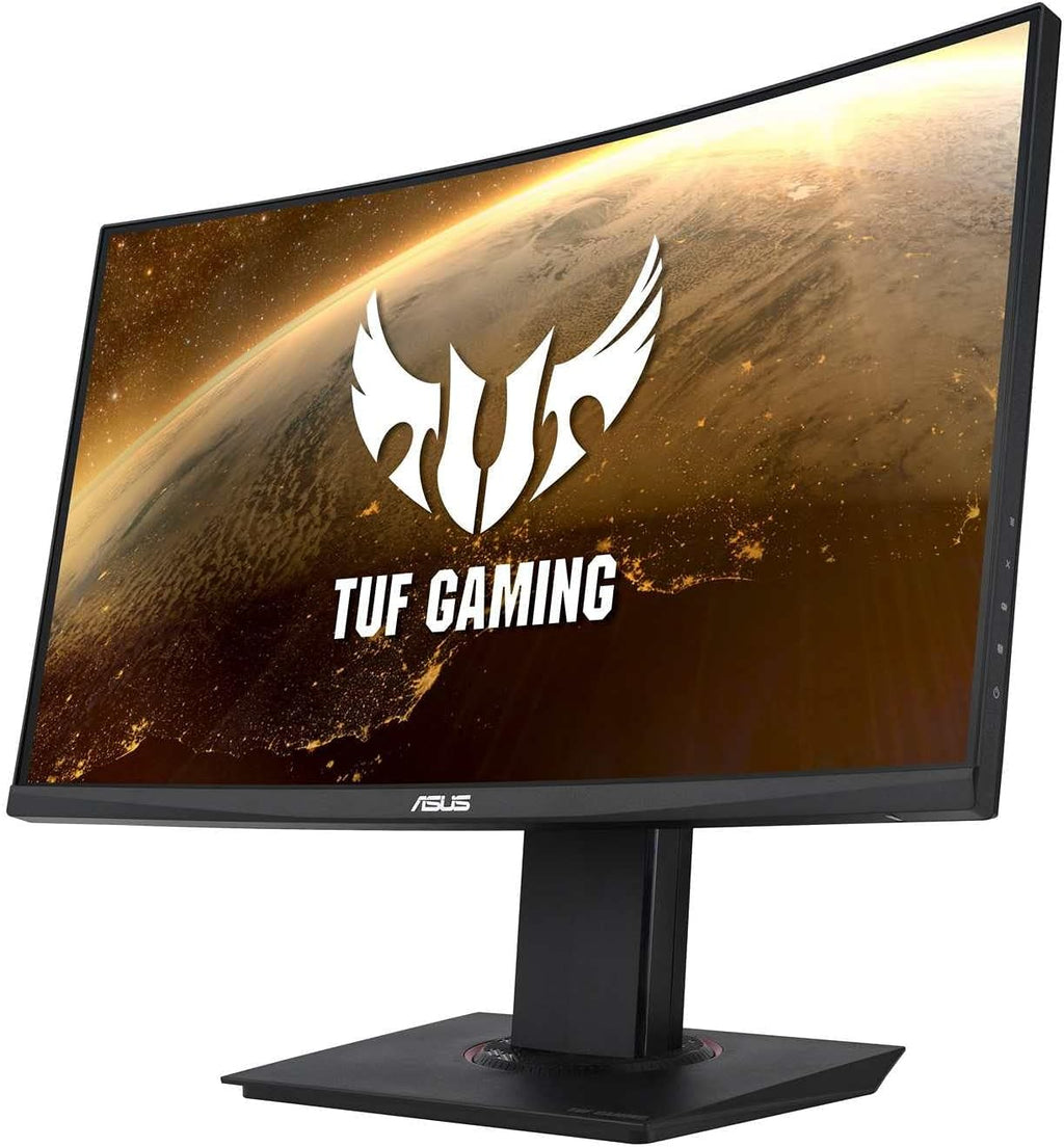 ASUS TUF Gaming VG24VQ - Monitor Gaming eSport 23,6" FHD - Panel VA curvo - 144Hz - 1ms - 16:9 - 1920x1080 - DisplayPort y 2x HDMI - Altavoces - AMD FreeSync - Extreme Low Motion Blur
