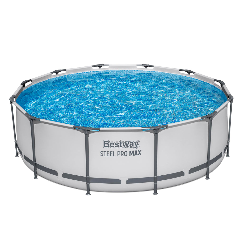 Piscina desmontable Steel Pro MAX 366 x 100 cm 9150 l con depuradora 2006 l/h escalera de seguridad redonda modelo 56418