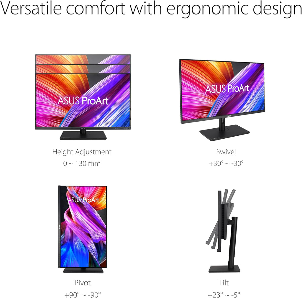 ASUS ProArt PA328QV - Monitor para PC 32'' WQHD - Panel IPS - 2560x1440 - 400cd/m² - DisplayPort, 2X HDMI, 4X USB 3.2 - 100% sRGB - 100% Rec.709 - Precisión △E