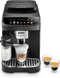 De'Longhi Magnifica Evo Ecam 292.81.B W Pełni Automatyczny Ekspres do Kawy z Dyszą do Spieniania Mleka, 7 Przycisków do Różnych Rodzajów Kaw, Intuicyjny Panel Sterowania, 2 Filiżanki, Czarny