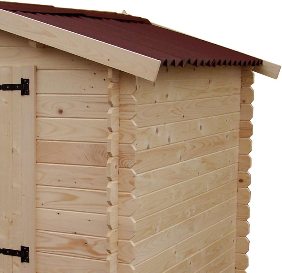 Caseta de jardín de madera / cobertizo, 195 x 195 x (Al) 200 cm, con suelo, AL2020.01N