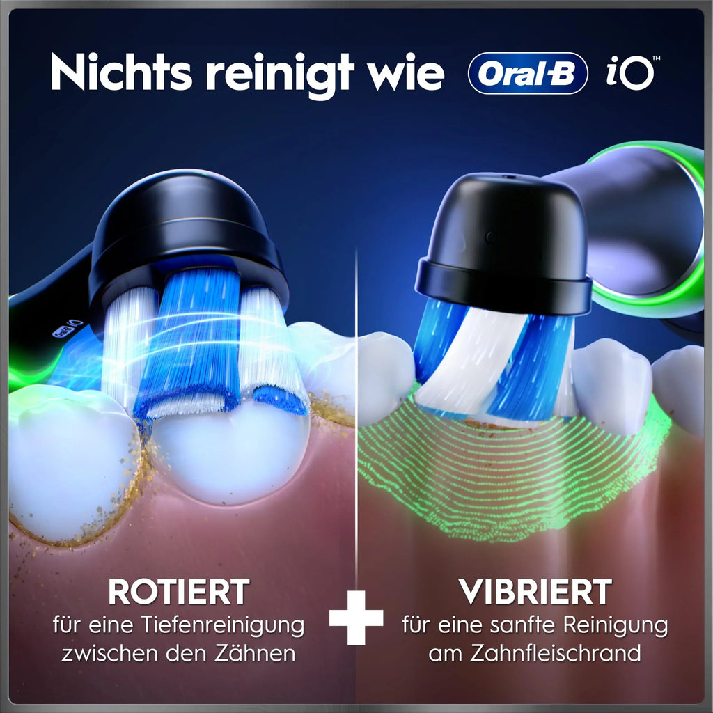 Cepillo de dientes eléctrico iO Series 10, 7 modos de limpieza, iO Sense, 3 cabezales, estuche de viaje con carga, estación de carga rápida