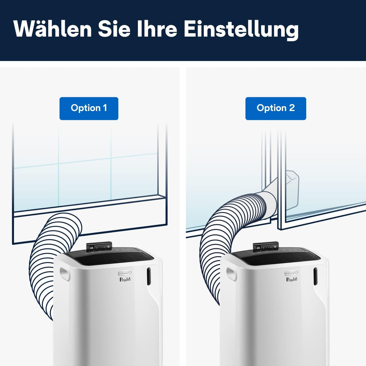 De'Longhi Pinguino Silent - Aire acondicionado portátil, para habitaciones de hasta 32,5 m², con deshumidificador y ventilador, 10500 BTU, funcionamiento silencioso, mando a distancia, temporizador 24h, clase de eficiencia energética A (PACEM93K.1)