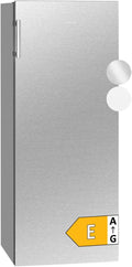 Réfrigérateur Bomann 242L inox VS7316-1-inox, Capacité nette : 242 litres, Éclairage intérieur à LED, Contrôle de la température en continu, 5 clayettes en verre