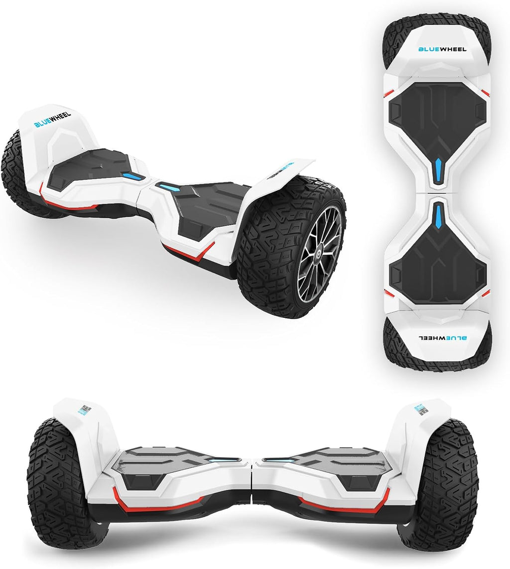 Hoverboard todoterreno premium de 8.5" Bluewheel HX510 SUV, marca de calidad alemana - Modo de seguridad para niños y aplicación - Bluetooth - Potente motor dual - Patinete eléctrico autoequilibrado