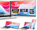 Teamgee Monitor portátil para portátil de 15,6”, extensor de pantalla FHD IPS 1080P compatible con portátiles de 13-17”, pantalla extendida delgada sin bordes con soporte desmontable, Plug-and-Play para Mac y Windows