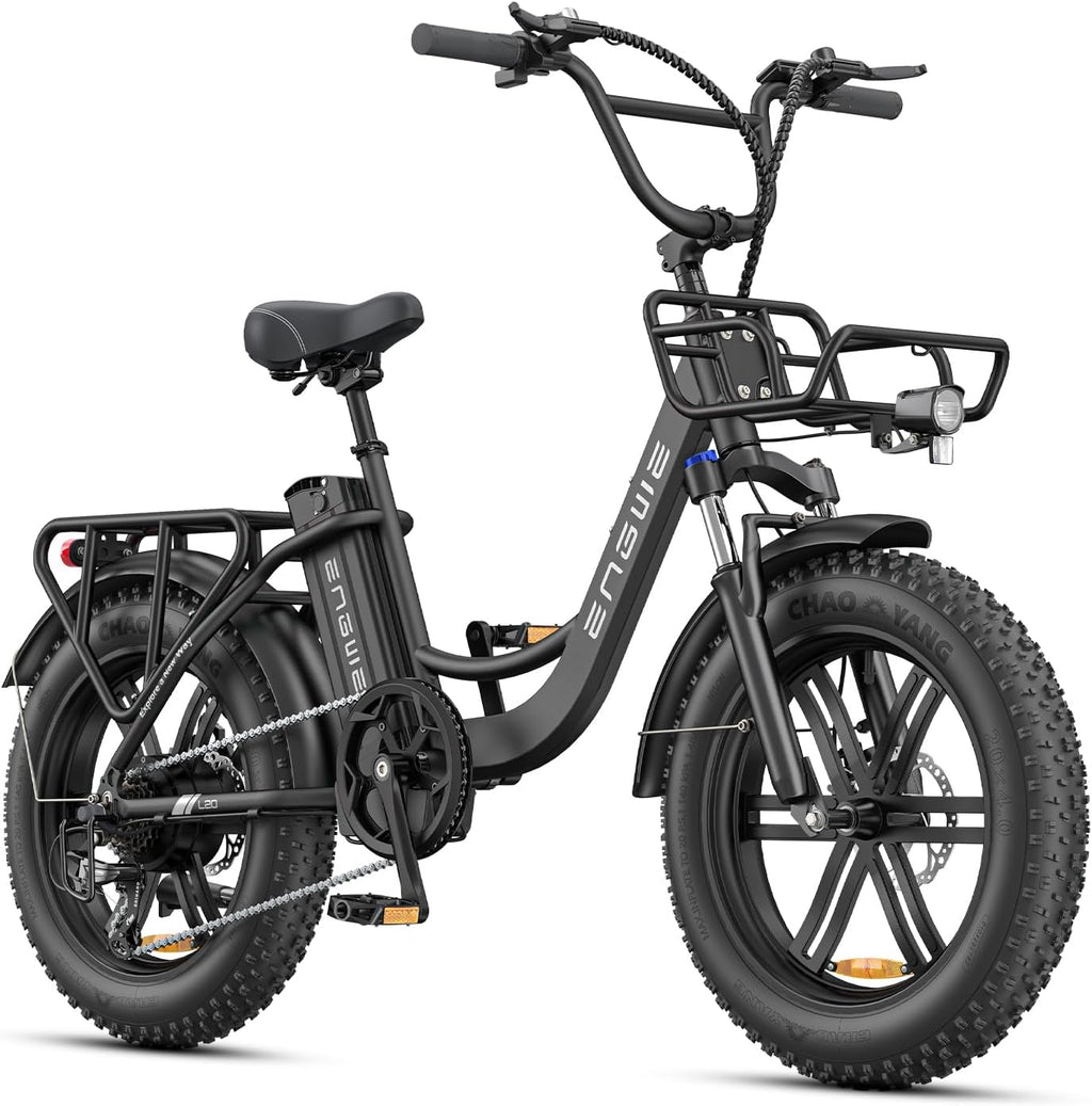 Bicicleta eléctrica ENGWE L20 Boost para adultos, batería extraíble de 48V 13Ah, autonomía de hasta 126 km, neumáticos anchos de 20x4,0, bicicleta eléctrica de 7 velocidades