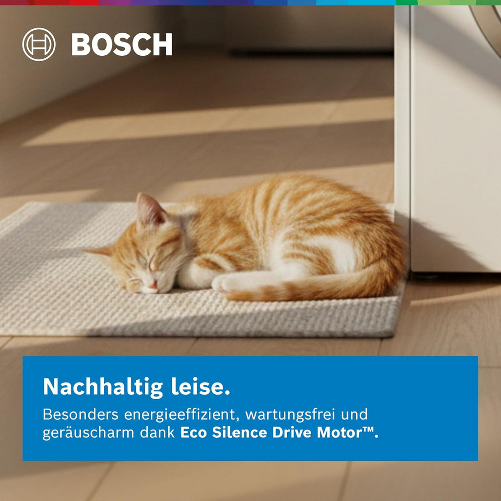 Lavadora inteligente Bosch WGB244040 Serie 8, 9 kg, 1400 rpm, fabricada en Alemania, Active Water Plus para ahorro de energía y agua, vapor Iron Assist para eliminar arrugas, Mini Load