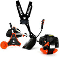 FUXTEC Benzin Motorsense FX-MS152 mit 52 cc, 2in1 Multitool , Profi-Tragegurt und 3 PS Leistung Trimmer Rasentrimmer Freischneider fs Faden 2-Takt, getestet in der Oberklasse mit Note 1,4 Easy Starter