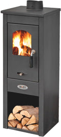 Estufa de leña Blist mod. Lux Lm - Negro - Hierro fundido - Leña - 7 kW
