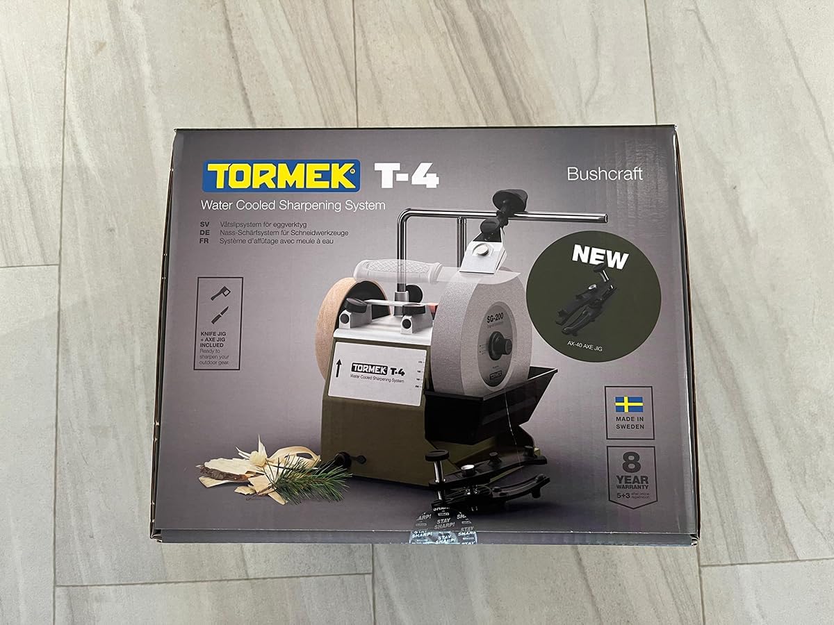 Tormek - Afiladora T-4 Bushcraft - Actualización 2024 con AX-40