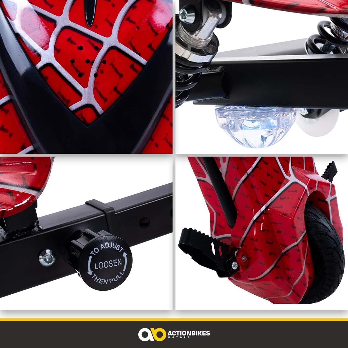 Actionbikes Motors Patinete Eléctrico Infantil para Derrapes | Motor de 𝟐𝟓𝟎 W - Carrito de Derrape 360° - 3 Niveles de Velocidad - Iluminación LED - Asiento Ajustable - Bluetooth - Kart de Derrape - Coche de Derrape (Space Purple)