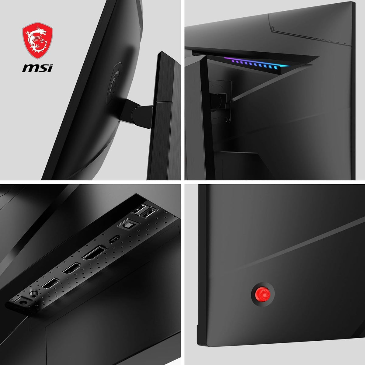 Monitor Gaming MSI MAG 274QRF QD E2 de 27 pulgadas WQHD - Panel Rapid IPS Quantum Dot 2560 x 1440, 180 Hz / 1 ms, gama de colores sRGB 120%, DisplayHDR 400 - DP 1.4a, HDMI 2.0b, USB tipo C