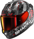 SHARK, Casco de moto integral SKWAL i3 Hellcat Negro/Rojo, S