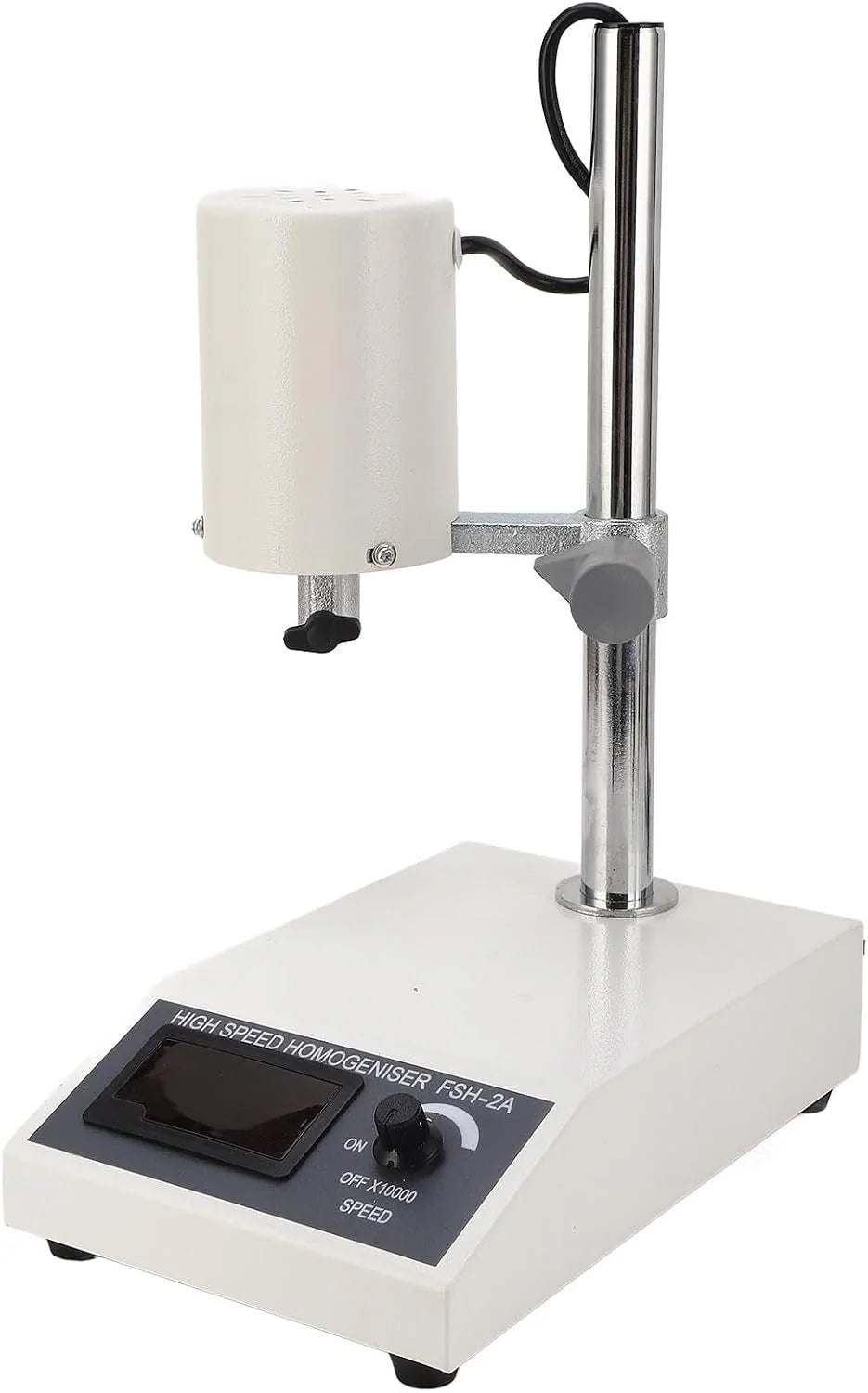 Homogenizator Wysokoobrotowy, Regulowany Homogenizator Wysokoobrotowy 8000‑22000 Obr/min Głowice Robocze FSH-2A z Akcesoriami do Blendera 5‑1000 Ml, Mieszadła (Wtyczka UE 220 V)