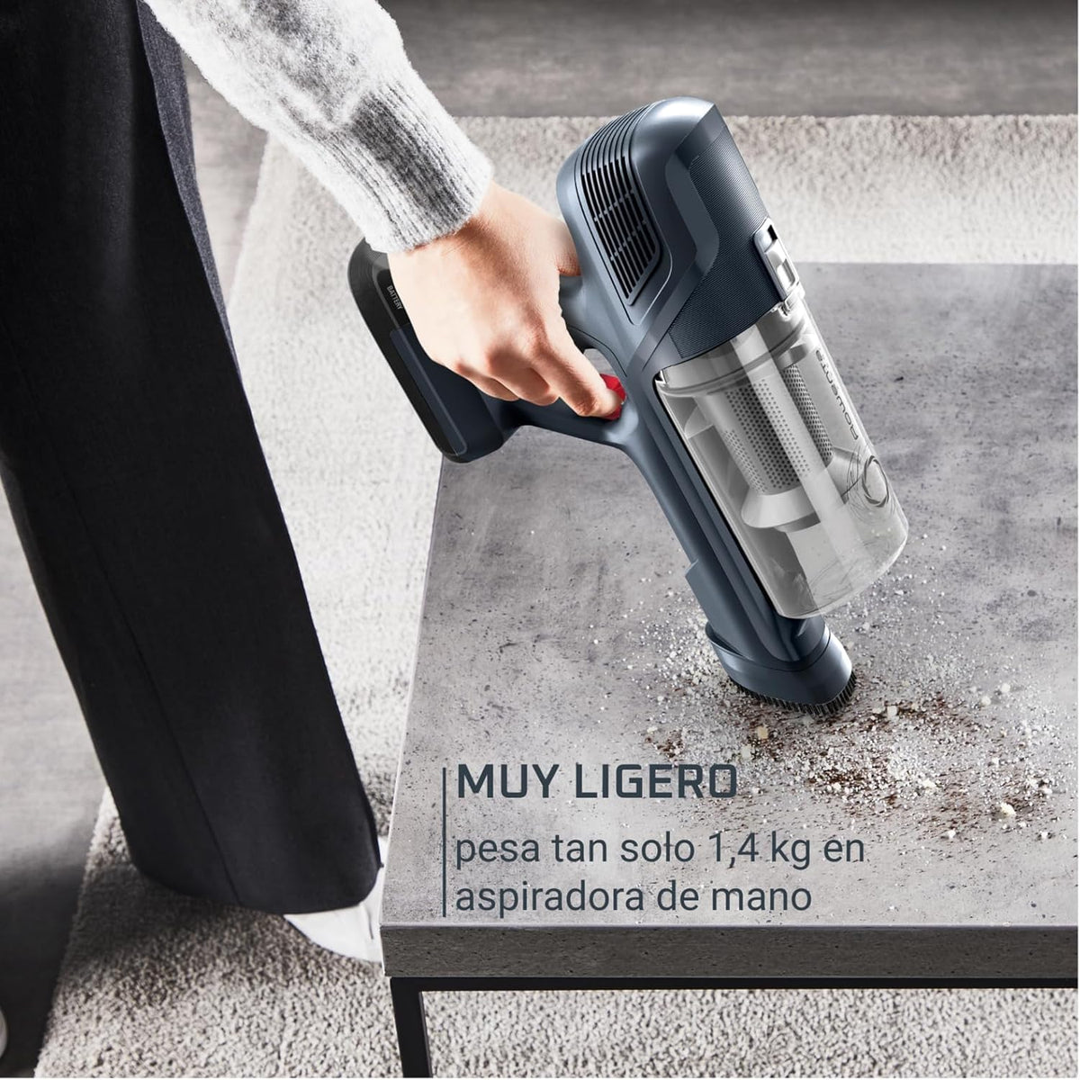Aspirador escoba inalámbrico multifunción Rowenta X-Pert 6.60, potencia de 100 W, 45 minutos de autonomía RH6831EO, negro