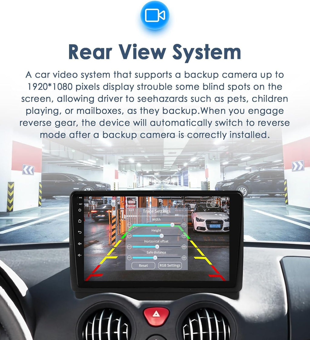 Autorradio Ossuret para Citroën C2/C3 2002-2006, pantalla táctil Android 13 de 9 pulgadas, 2+64 GB, navegación GPS con Carplay, Android Auto, WiFi, Bluetooth y USB