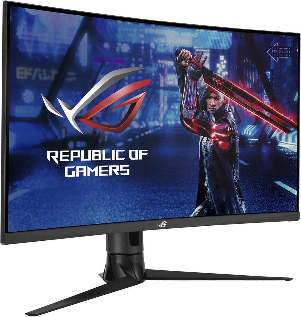 ASUS ROG XG32VC - Monitor gaming para eSports de 31,5" WQHD - Panel VA curvo - 1 ms - 170 Hz - 2560 x 1440 - 400 cd/m² - 125% sRGB - 90% DCI-P3 - DisplayPort, HDMI, USB 3.0 y USB-C - ELMB Sync - HDR 400