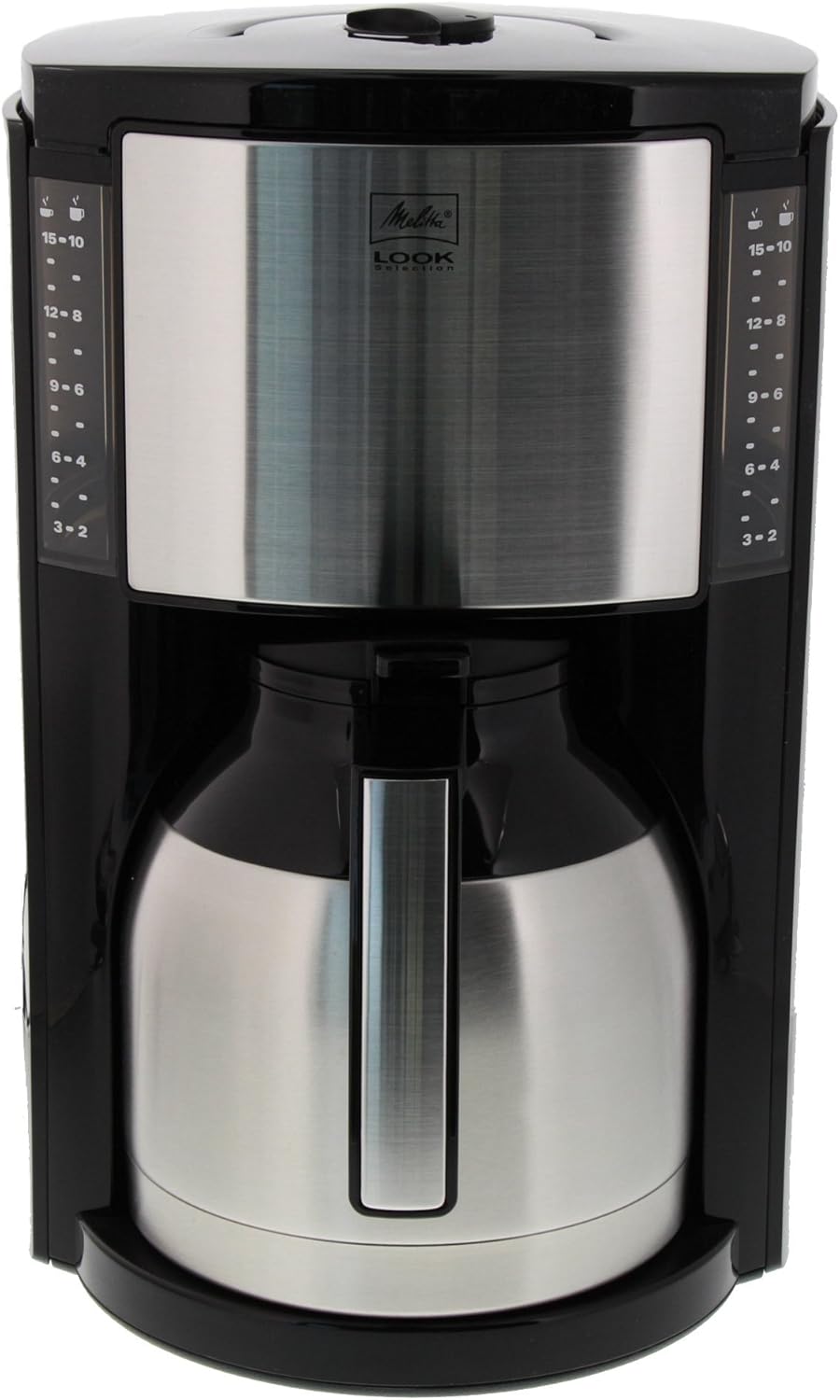 Melitta Look Therm Selection - Cafetera de filtro - con jarra térmica - 10 tazas - Negro (M 661 BK SST)