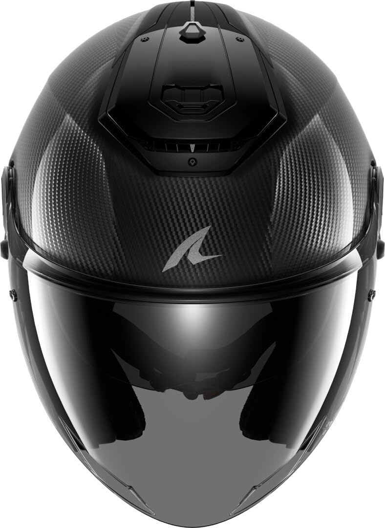 SHARK, Casco de moto tipo jet RS Jet Full Carbon Antracita Carbono Dad, L