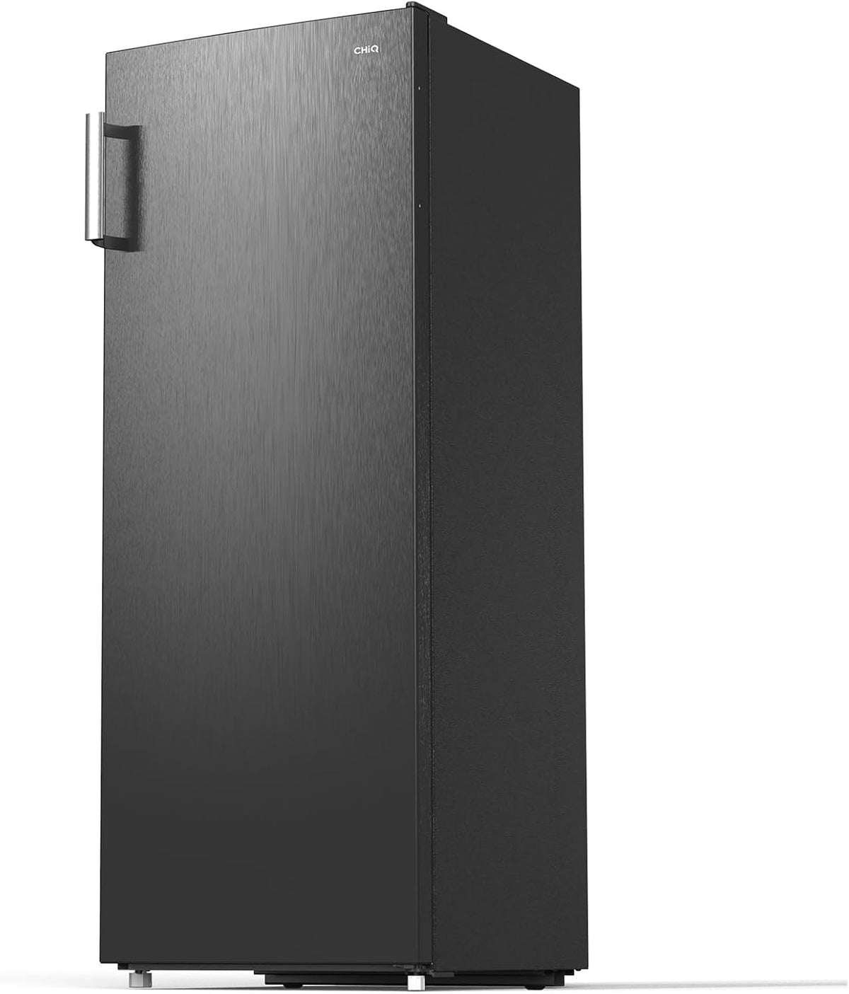 Congelador CHiQ FSD166NE4E 166 L, tecnología No Frost, puerta reversible, acero inoxidable negro, 144 cm de altura