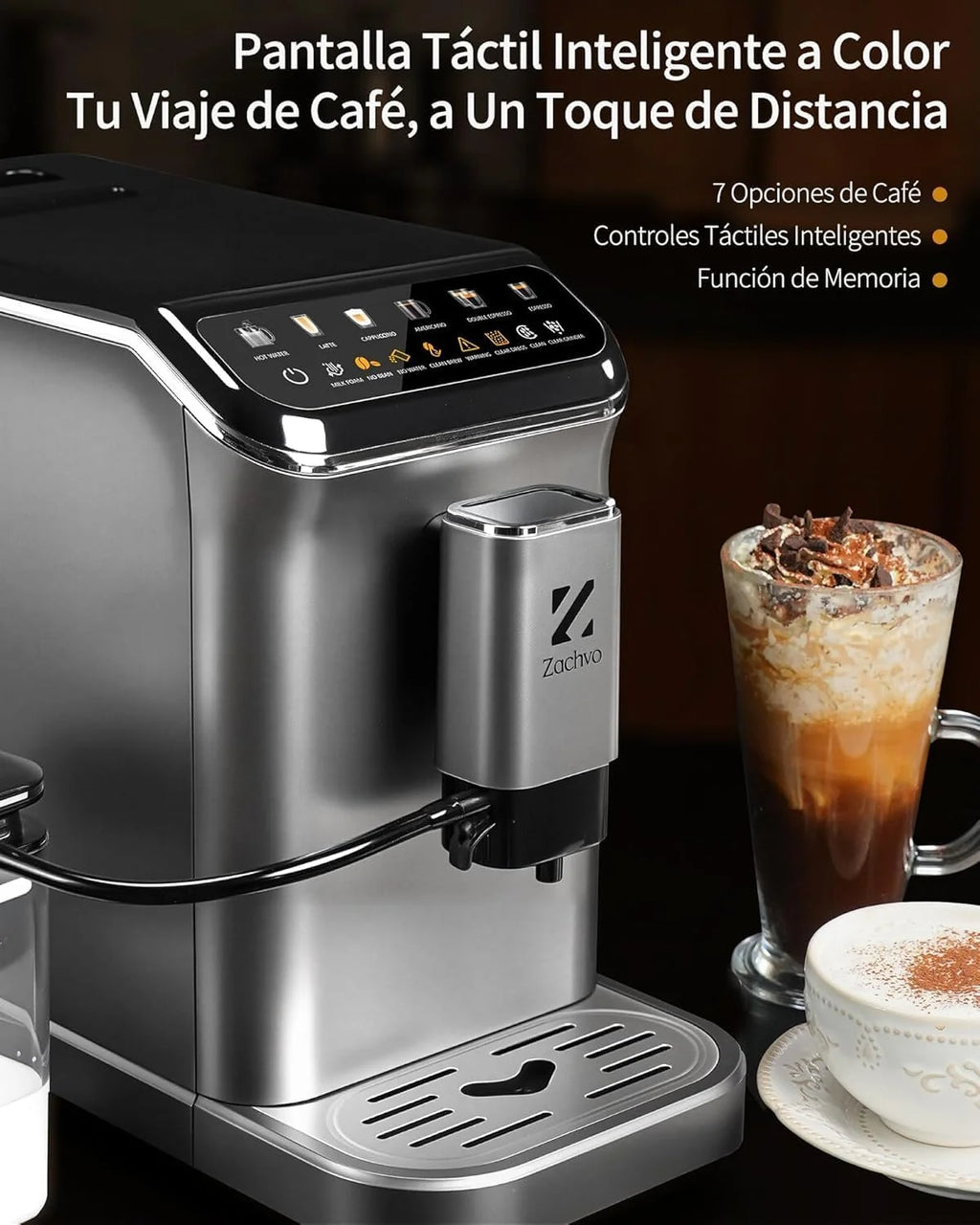 W pełni automatyczny ekspres do kawy, intuicyjny kolorowy wyświetlacz, 1350 W, 1500 ml