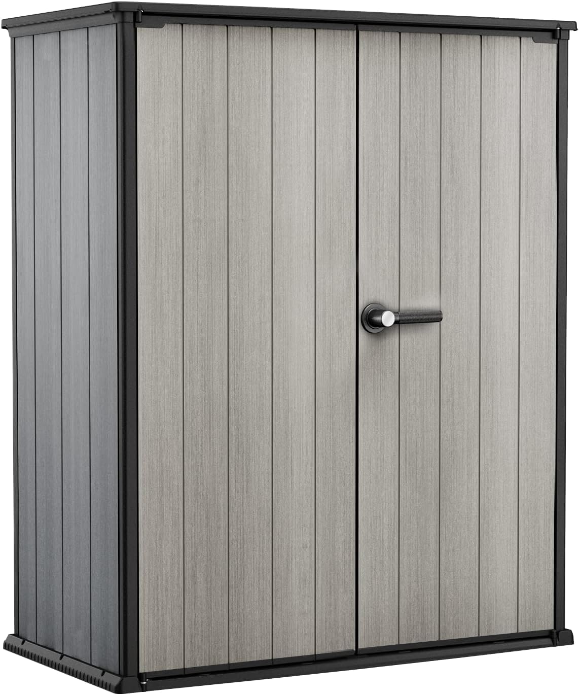 Arcón de jardín Keter High Store Plus, capacidad de 1400 l, dimensiones exteriores an/prof/al 140x73,6x170,4 cm, material Duotech, pintable, impermeable, resistente a la intemperie y de fácil mantenimiento