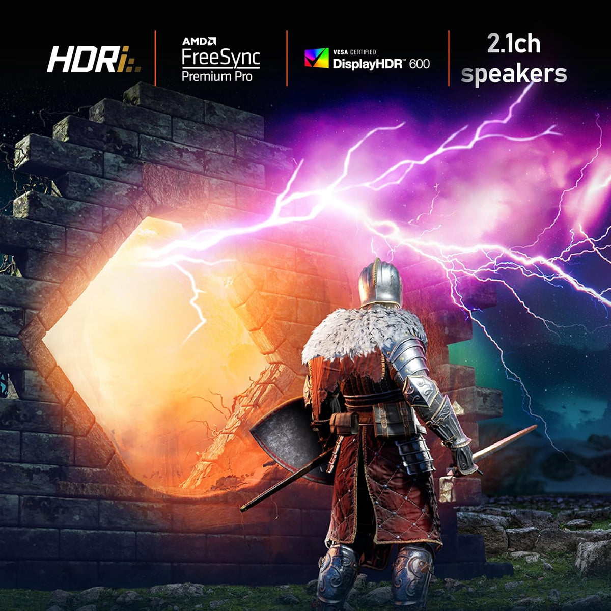 Monitor gaming 4K BenQ MOBIUZ EX3210U (32 pulgadas, IPS, 144 Hz, 1 ms, HDR 600, HDMI 2.1, ancho de banda completo de 48 Gbps, compatible con VRR para PS5, control remoto)