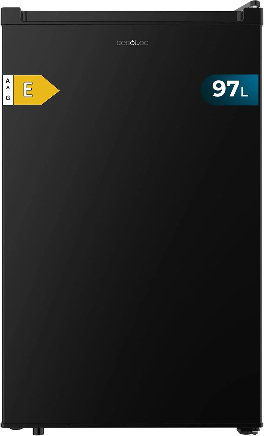 Cecotec Zamrażarka Szafa 97 L Bolero CoolMarket TF 97 Czarna. Klasa energetyczna E, Kompaktowa konstrukcja, Drzwi odwracalne, 3 szuflady, Wymiary 55,1 x 57,5 x 83,5 cm, Kolor czarny