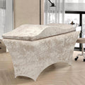 Colchón para pestañas y funda de colchón, sobrecolchón de espuma para pestañas, colchón ergonómico curvado para camilla de pestañas para spa, masaje y salón de belleza