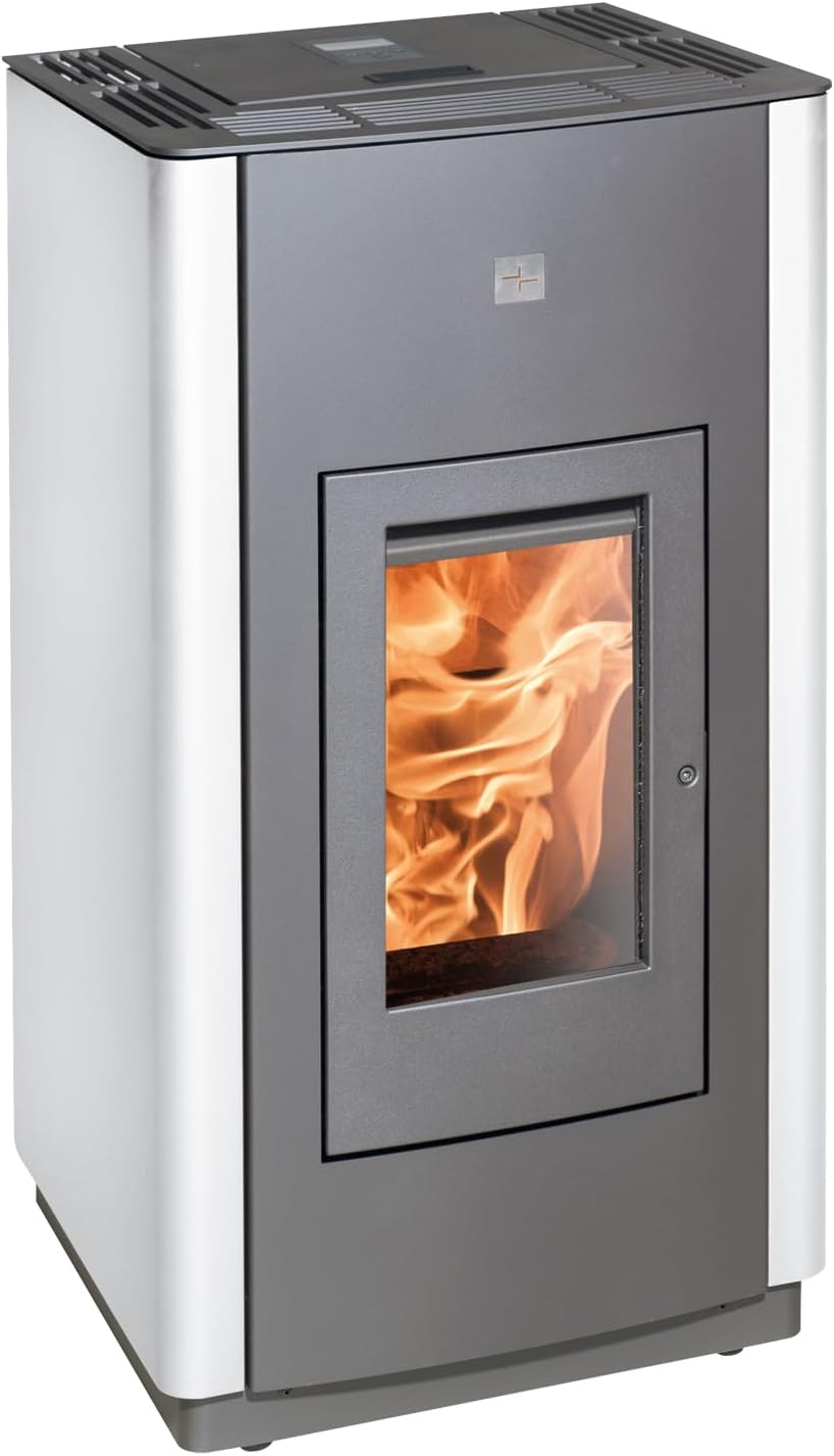 Haas + Sohn 05 419 08 19 Haas+Sohn HSP 6 Pelletto IV Estufa de pellets perl-antracita/blanco/A+
