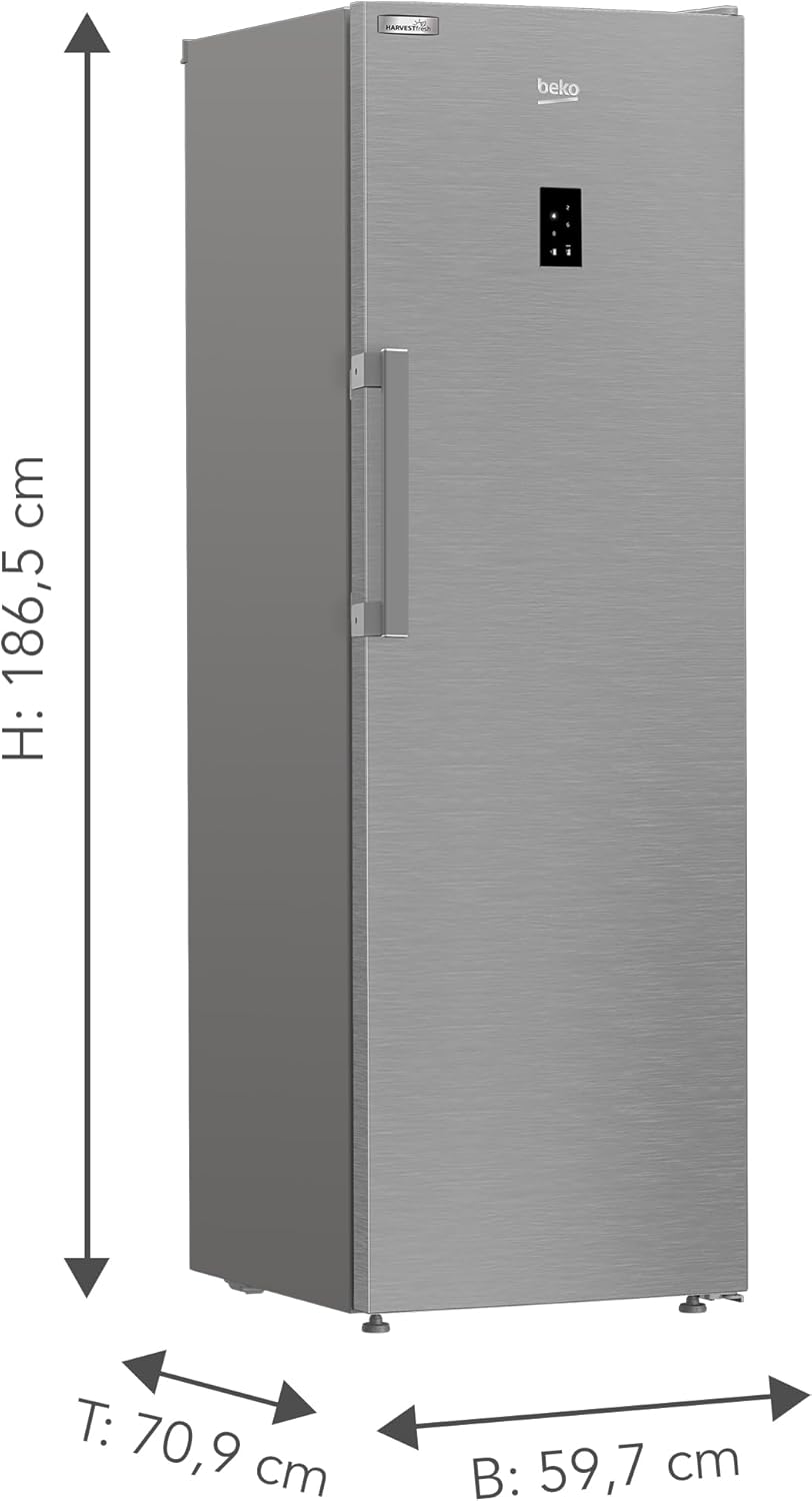 Frigorífico | Libre instalación | Una puerta todo útil | Ventilador de refrigeración BEKO - B3RMLNE444HXB