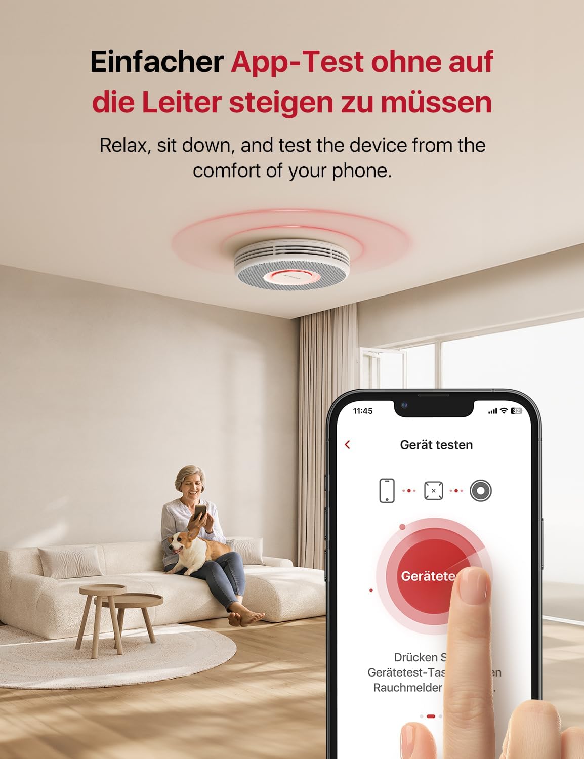 Detector de humo inteligente Wi-Fi X-Sense con salida de voz y 17 ubicaciones, alarma de incendio, detector de humo interconectado, 33 mm, detector de incendios con estación base SBS50, XS0B-MR121, 12 unidades