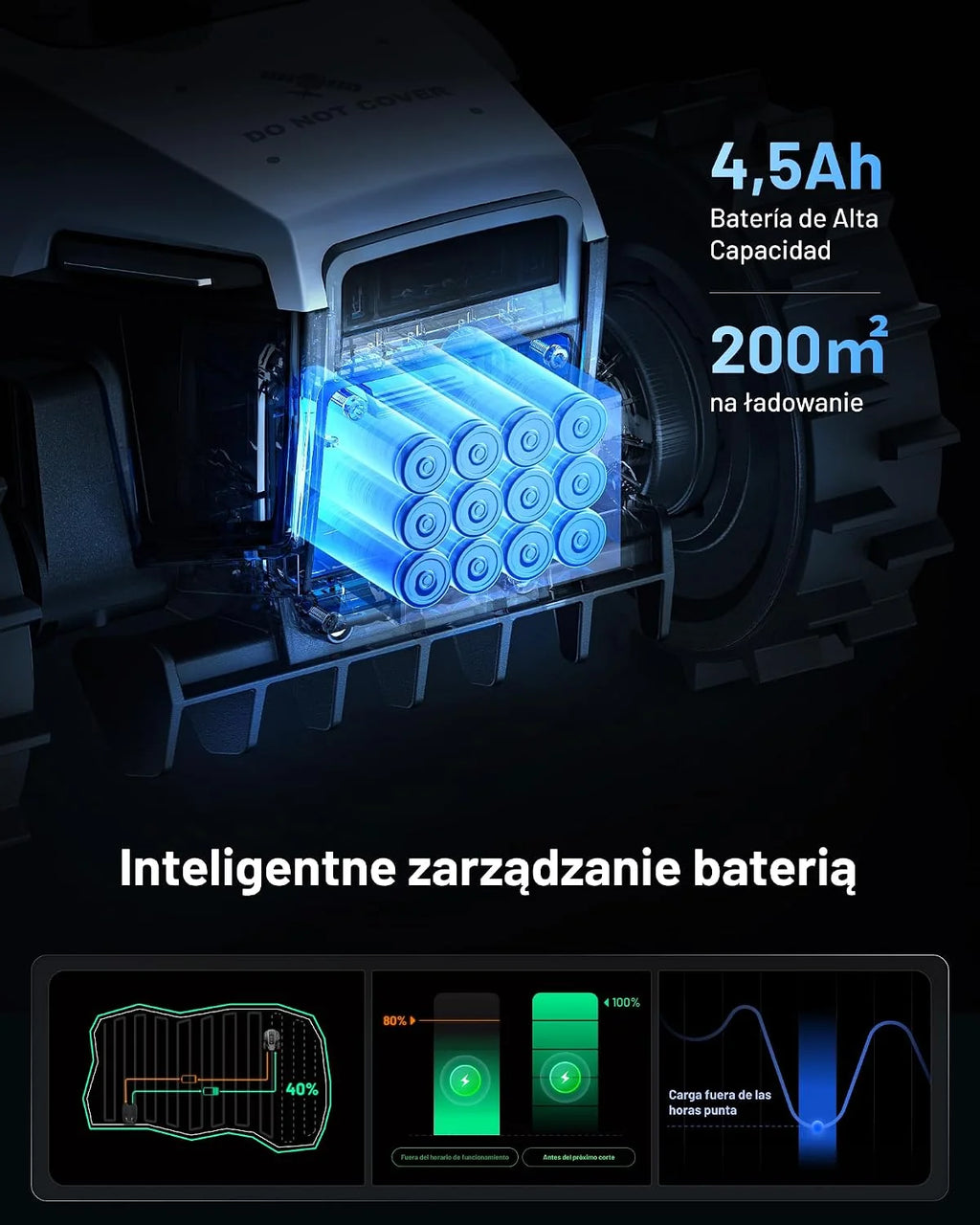 MAMMOTION YUKA mini 2 500 robot koszący bez przewodu, Zalec. 500 m²