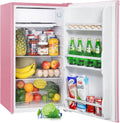 Mininevera Upstreman de 91 L con congelador, termostato ajustable, refrigerador para dormitorio, mininevera para oficina, rosa - BR321