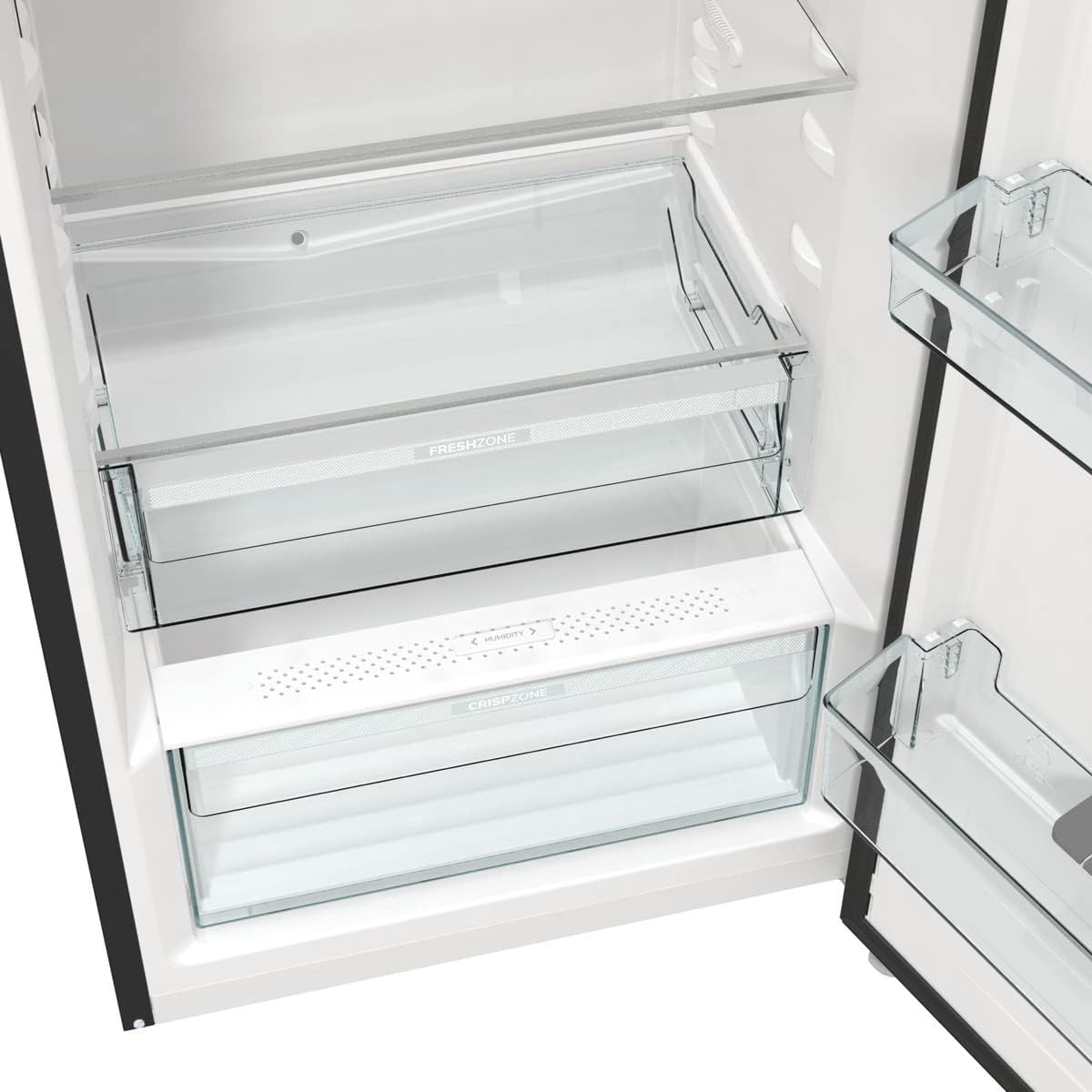Gorenje Retro Collection OBRB 615 DBK Retro – Frigorífico combi / 152,5 cm / FrostLess / Función de enfriamiento rápido / FreshZone / FastFreeze / Capacidad frigorífico 225 l / Capacidad congelador 22 l / Clase energética D / negro